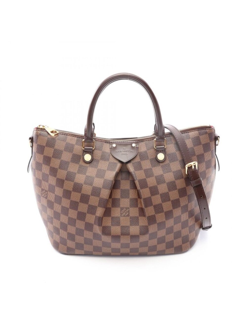 Louis Vuitton Handbag Sienna MM Damier Ebene Leather